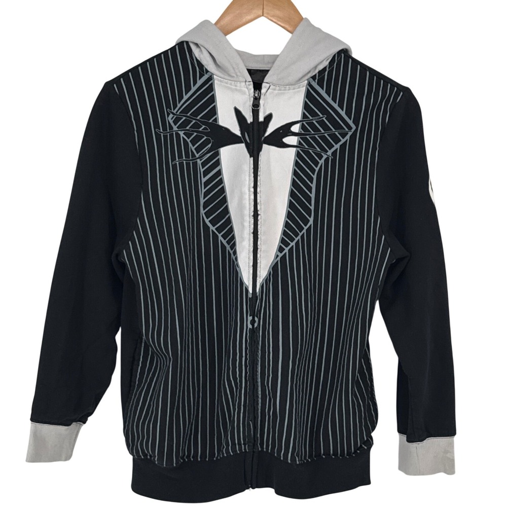 Disney Nightmare Before Christmas Jack Skellington Tuxedo Hoodie S Black White